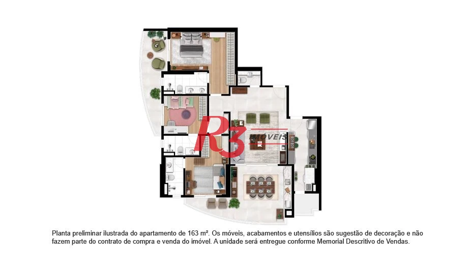 Apartamento à venda, 163 m² por R$ 2.076.400,00 - Ponta da Praia - Santos/SP