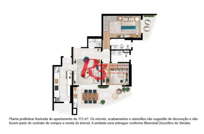Apartamento à venda, 113 m² por R$ 1.586.900,00 - Ponta da Praia - Santos/SP
