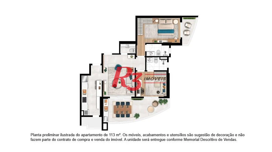 Apartamento à venda, 113 m² por R$ 1.586.900,00 - Ponta da Praia - Santos/SP
