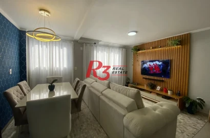 Village com 3 dormitórios à venda, 125 m² por R$ 789.000,00 - Marapé - Santos/SP