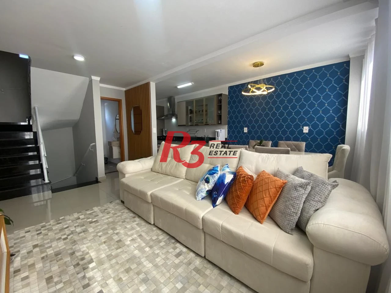 Village com 3 dormitórios à venda, 125 m² por R$ 789.000,00 - Marapé - Santos/SP