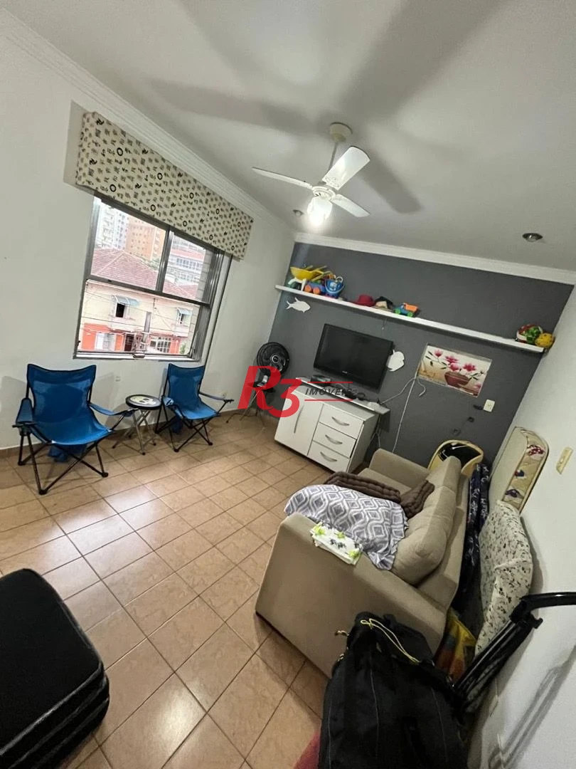 Kitnet com 1 dormitório para alugar, 32 m² por R$ 2.800,00/mês - Aparecida - Santos/SP