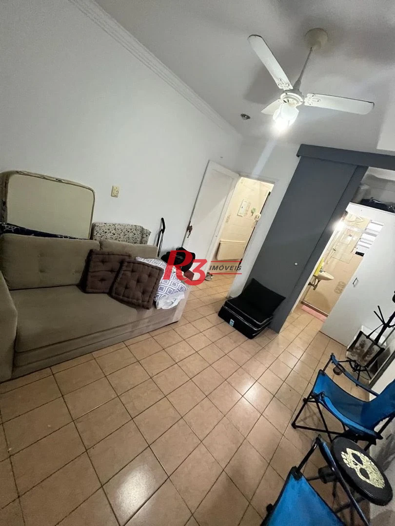 Kitnet com 1 dormitório para alugar, 32 m² por R$ 2.800,00/mês - Aparecida - Santos/SP