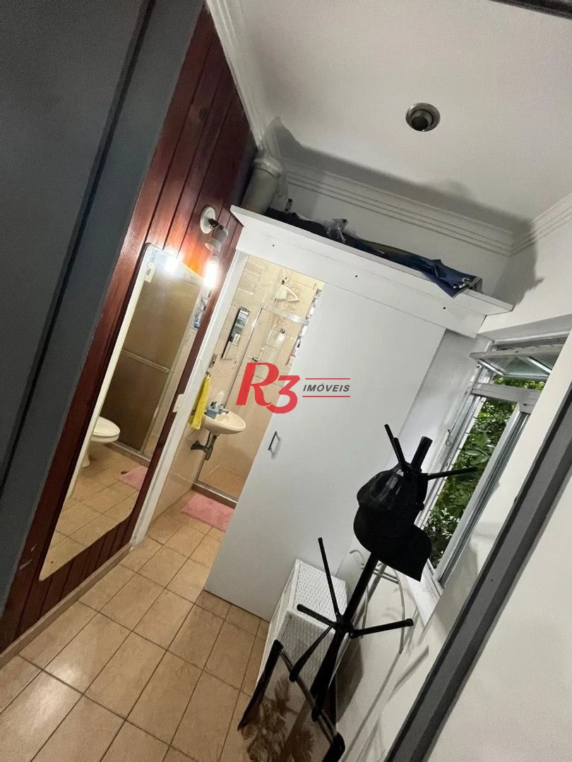 Kitnet com 1 dormitório para alugar, 32 m² por R$ 2.800,00/mês - Aparecida - Santos/SP