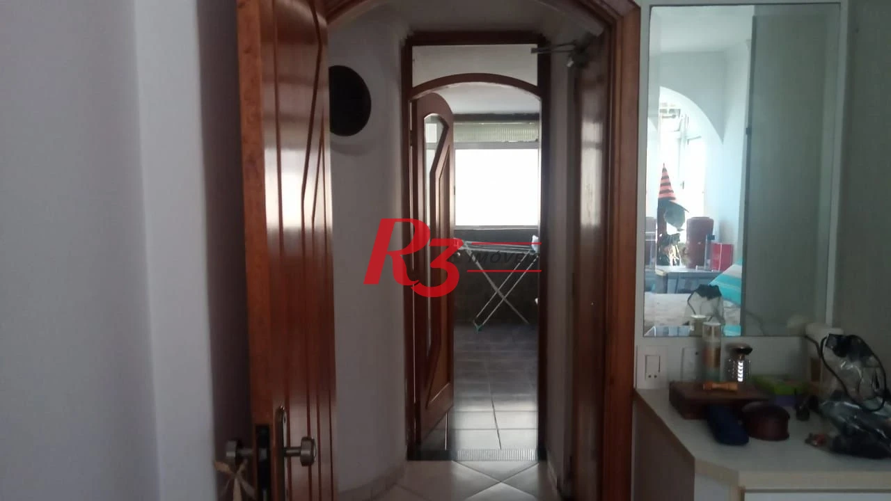 Apartamento com 3 dormitórios para alugar, 148 m² por R$ 8.982,40/mês - Pompéia - Santos/SP