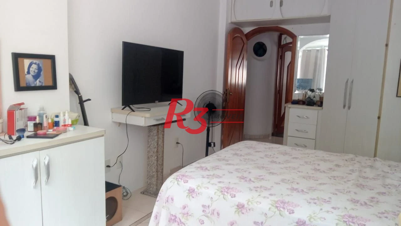 Apartamento com 3 dormitórios para alugar, 148 m² por R$ 8.982,40/mês - Pompéia - Santos/SP
