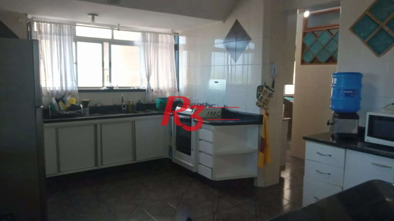 Apartamento com 3 dormitórios para alugar, 148 m² por R$ 8.982,40/mês - Pompéia - Santos/SP