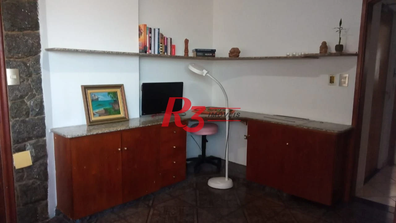 Apartamento com 3 dormitórios para alugar, 148 m² por R$ 8.982,40/mês - Pompéia - Santos/SP