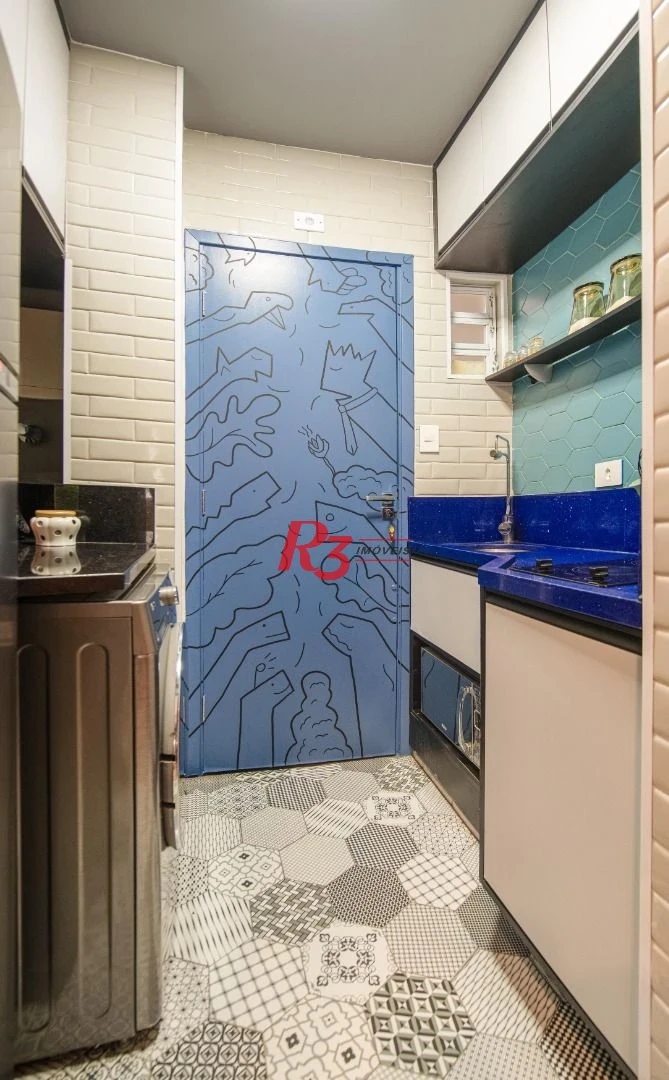 Kitnet com 1 dormitório à venda, 27 m² por R$ 295.000,00 - Embaré - Santos/SP