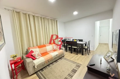 Apartamento com 1 dormitório à venda, 55 m² por R$ 360.000,00 - Boa Vista - São Vicente/SP