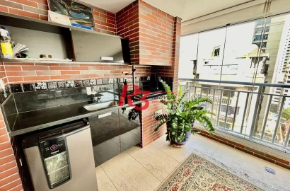 Apartamento à venda, 148 m² por R$ 2.390.000,00 - Boqueirão - Santos/SP