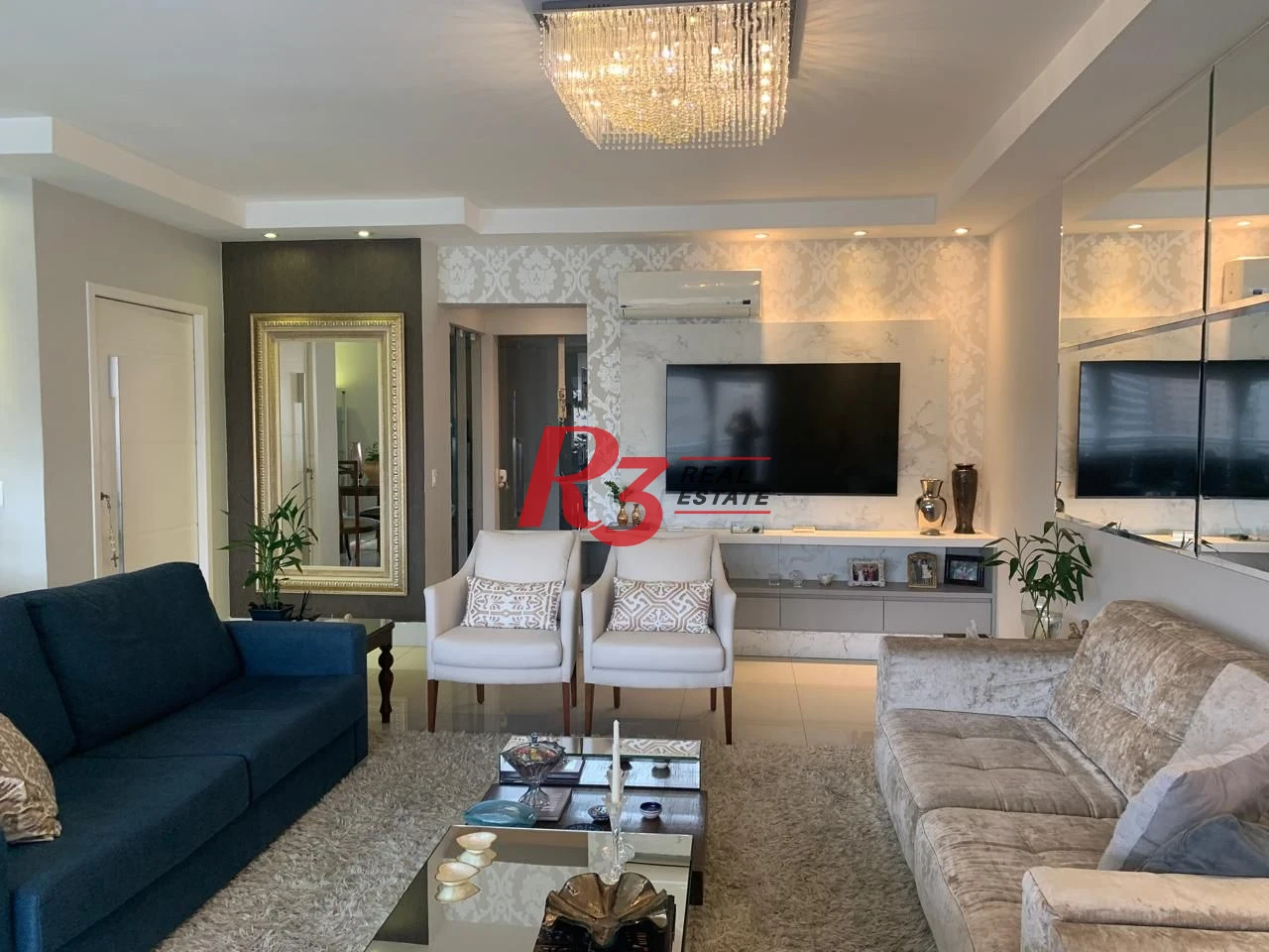 Apartamento para alugar, 181 m² por R$ 17.790,00/mês - Gonzaga - Santos/SP