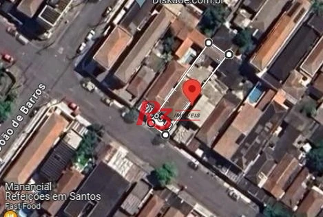 Terreno à venda, 296 m² por R$ 690.000,00 - Estuário - Santos/SP