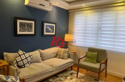 Apartamento com 2 dormitórios à venda, 80 m² por R$ 640.000,00 - Boqueirão - Santos/SP