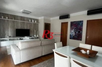 Apartamento com 3 dormitórios, 160 m² - venda por R$ 2.700.000,00 ou aluguel por R$ 17.000,00/mês - Embaré - Santos/SP