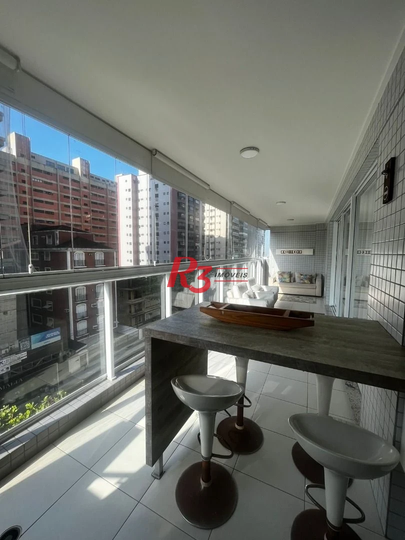 Apartamento com 3 dormitórios, 160 m² - venda por R$ 2.700.000,00 ou aluguel por R$ 17.000,00/mês - Embaré - Santos/SP