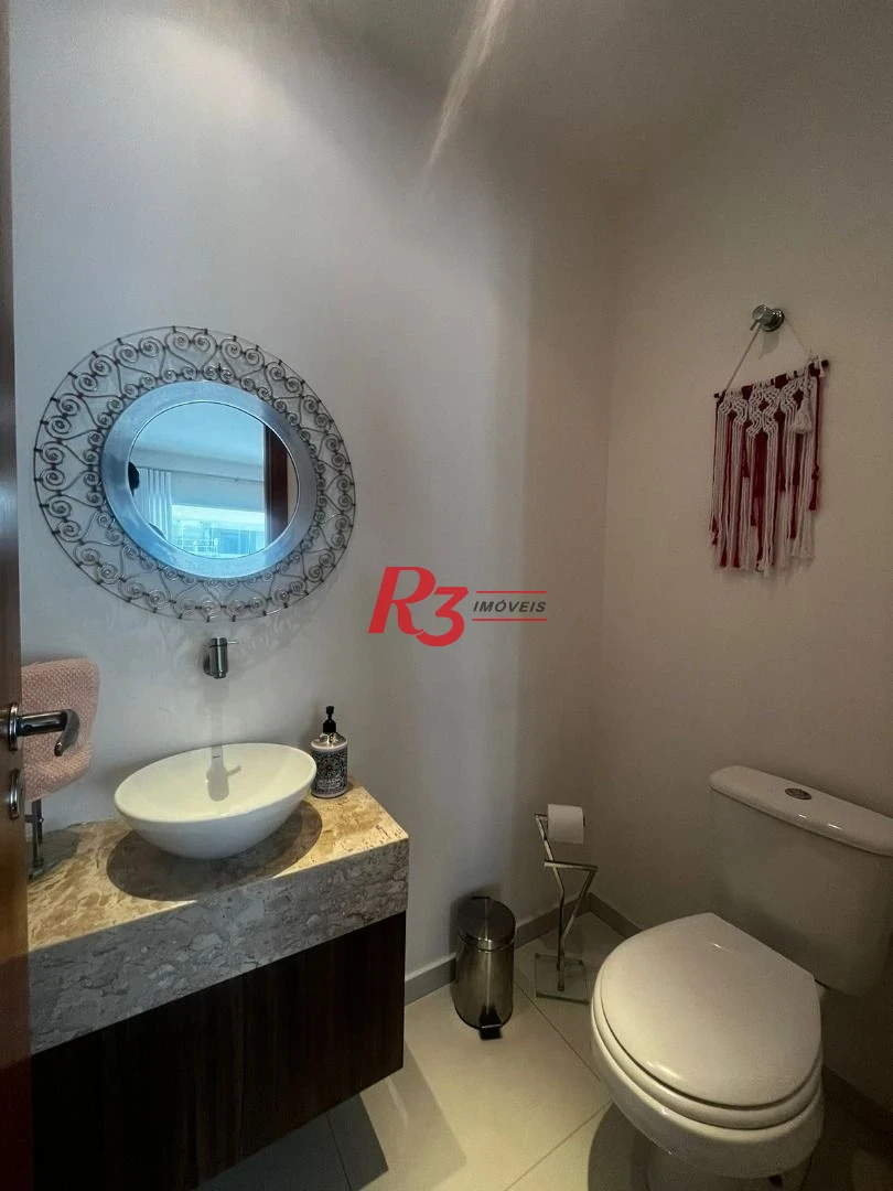 Apartamento com 3 dormitórios, 160 m² - venda por R$ 2.700.000,00 ou aluguel por R$ 17.000,00/mês - Embaré - Santos/SP