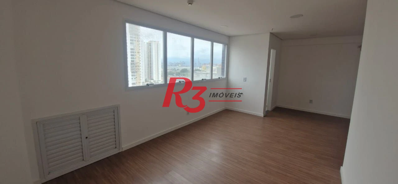 Sala, 35 m² - venda por R$ 370.000,00 ou aluguel por R$ 3.000,00/mês - Ponta da Praia - Santos/SP