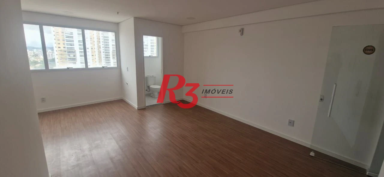 Sala, 35 m² - venda por R$ 370.000,00 ou aluguel por R$ 3.000,00/mês - Ponta da Praia - Santos/SP