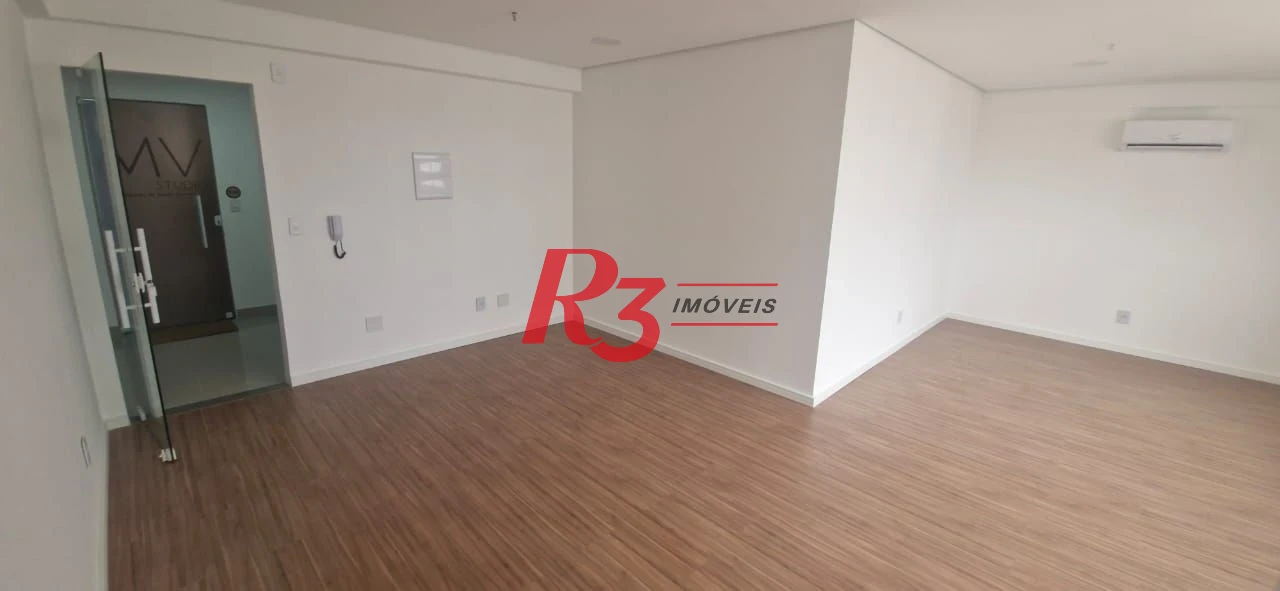 Sala, 35 m² - venda por R$ 370.000,00 ou aluguel por R$ 3.000,00/mês - Ponta da Praia - Santos/SP
