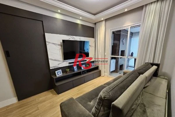 Apartamento com 3 dormitórios à venda, 87 m² por R$ 1.200.000,00 - Pompéia - Santos/SP