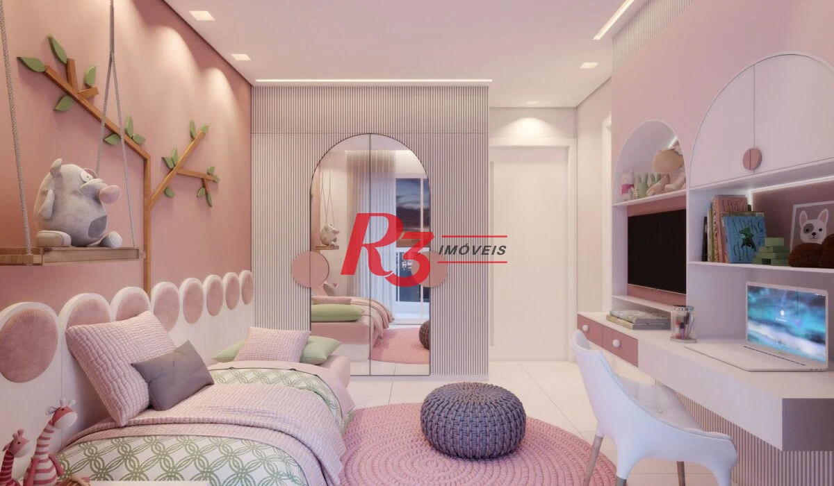 Apartamento com 3 suítes frente para o mar à venda, 163 m² por R$ 3.190.000 - Ponta da Praia - Santos/SP