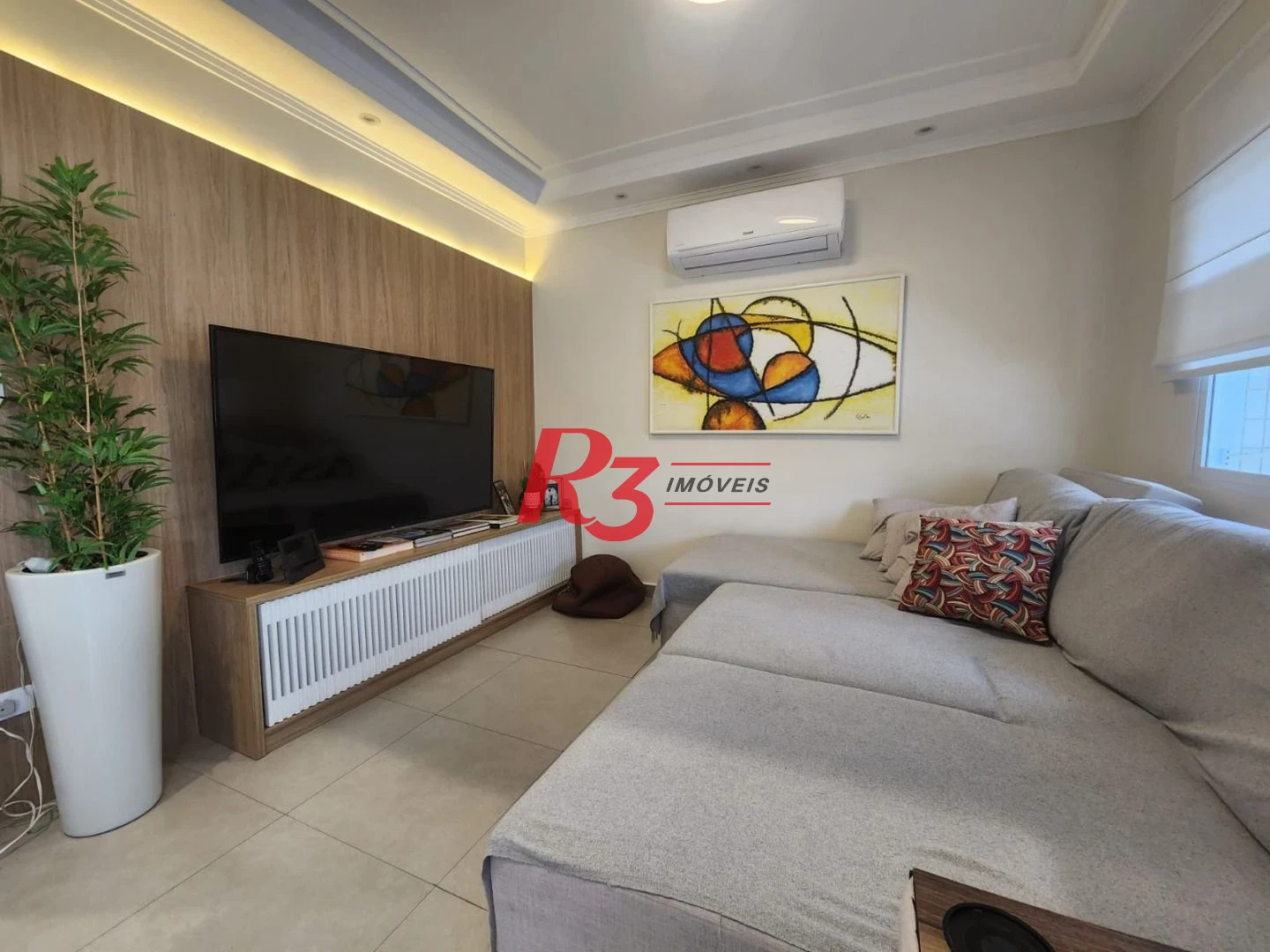 Apartamento com 2 dormitórios para alugar, 101 m² por R$ 6.200,00/mês - Campo Grande - Santos/SP