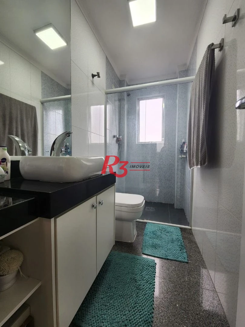 Apartamento com 2 dormitórios para alugar, 101 m² por R$ 6.200,00/mês - Campo Grande - Santos/SP