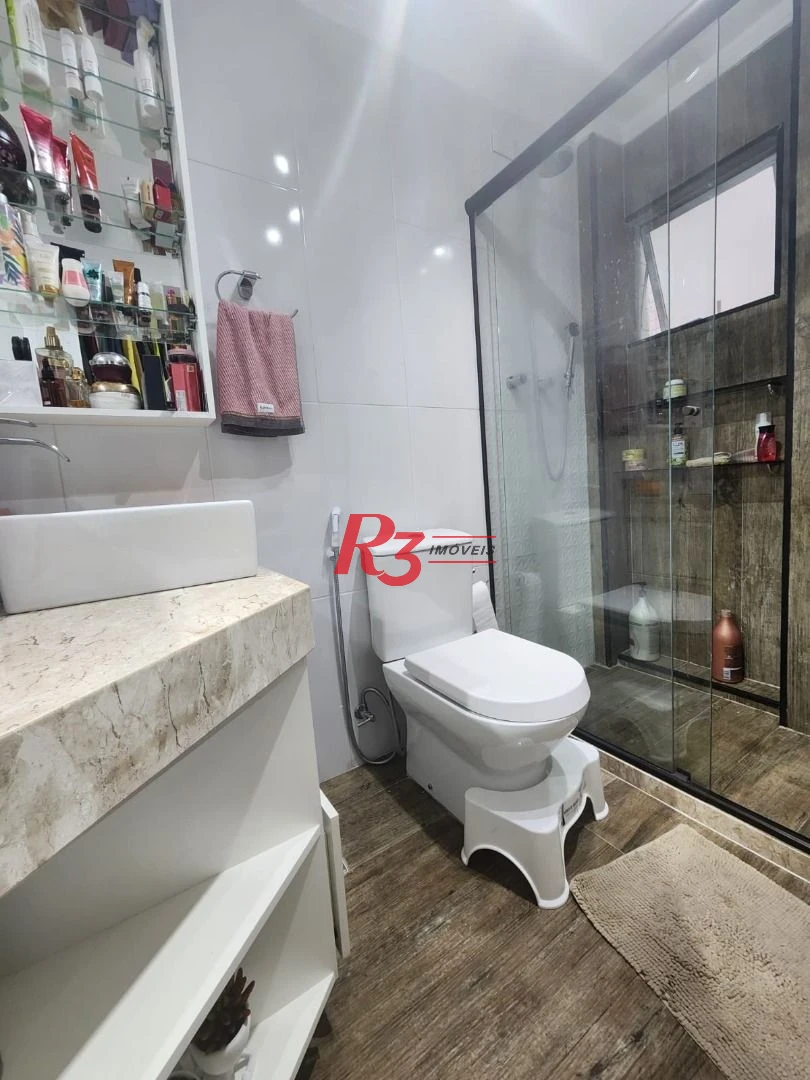 Apartamento com 2 dormitórios para alugar, 101 m² por R$ 6.200,00/mês - Campo Grande - Santos/SP