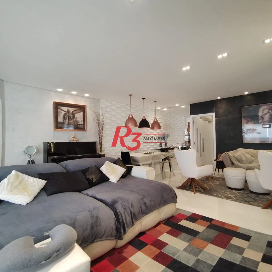 Apartamento com 3 dormitórios à venda, 170 m² por R$ 2.350.000,00 - Gonzaga - Santos/SP