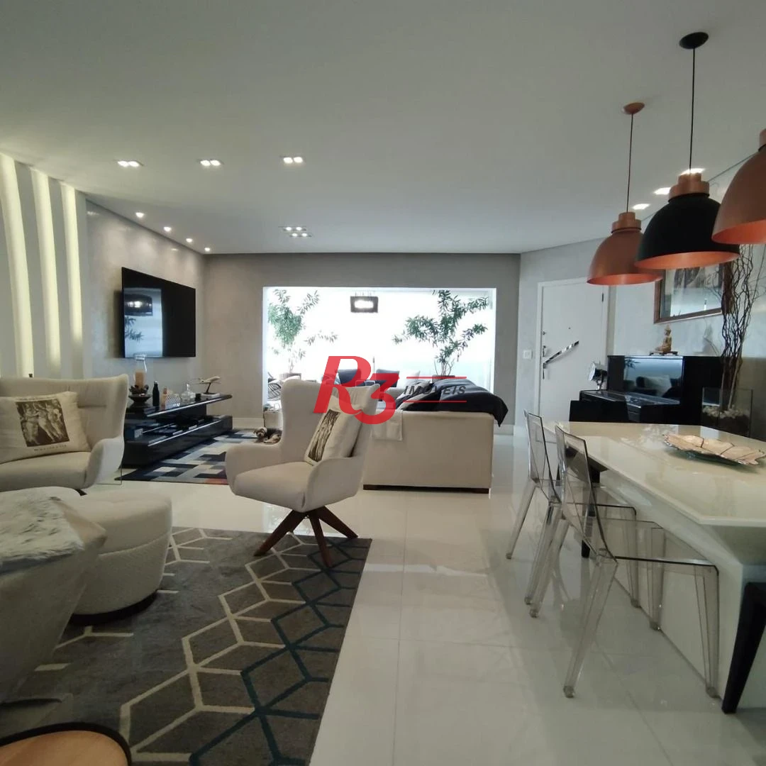 Apartamento com 3 dormitórios à venda, 170 m² por R$ 2.350.000,00 - Gonzaga - Santos/SP