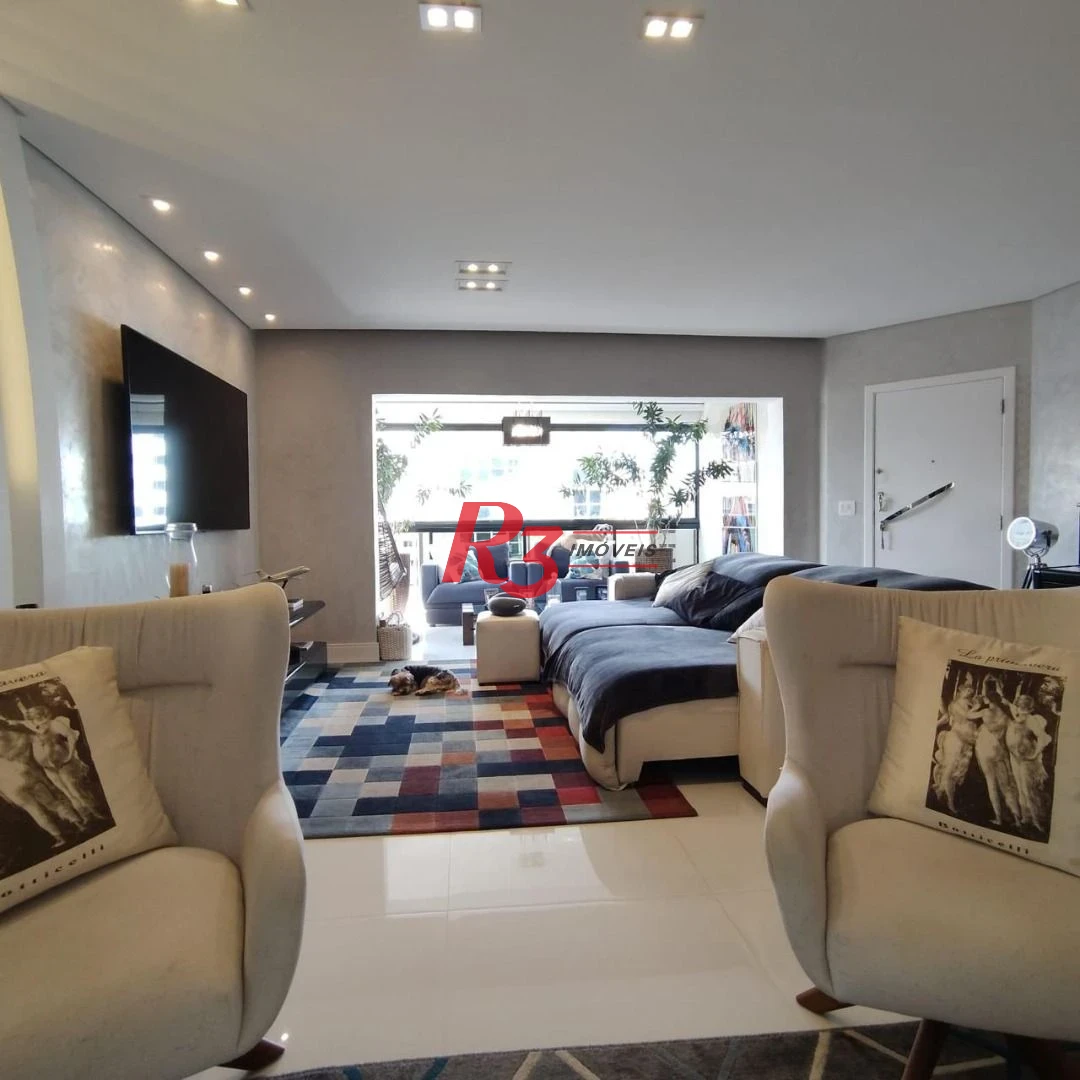 Apartamento com 3 dormitórios à venda, 170 m² por R$ 2.350.000,00 - Gonzaga - Santos/SP