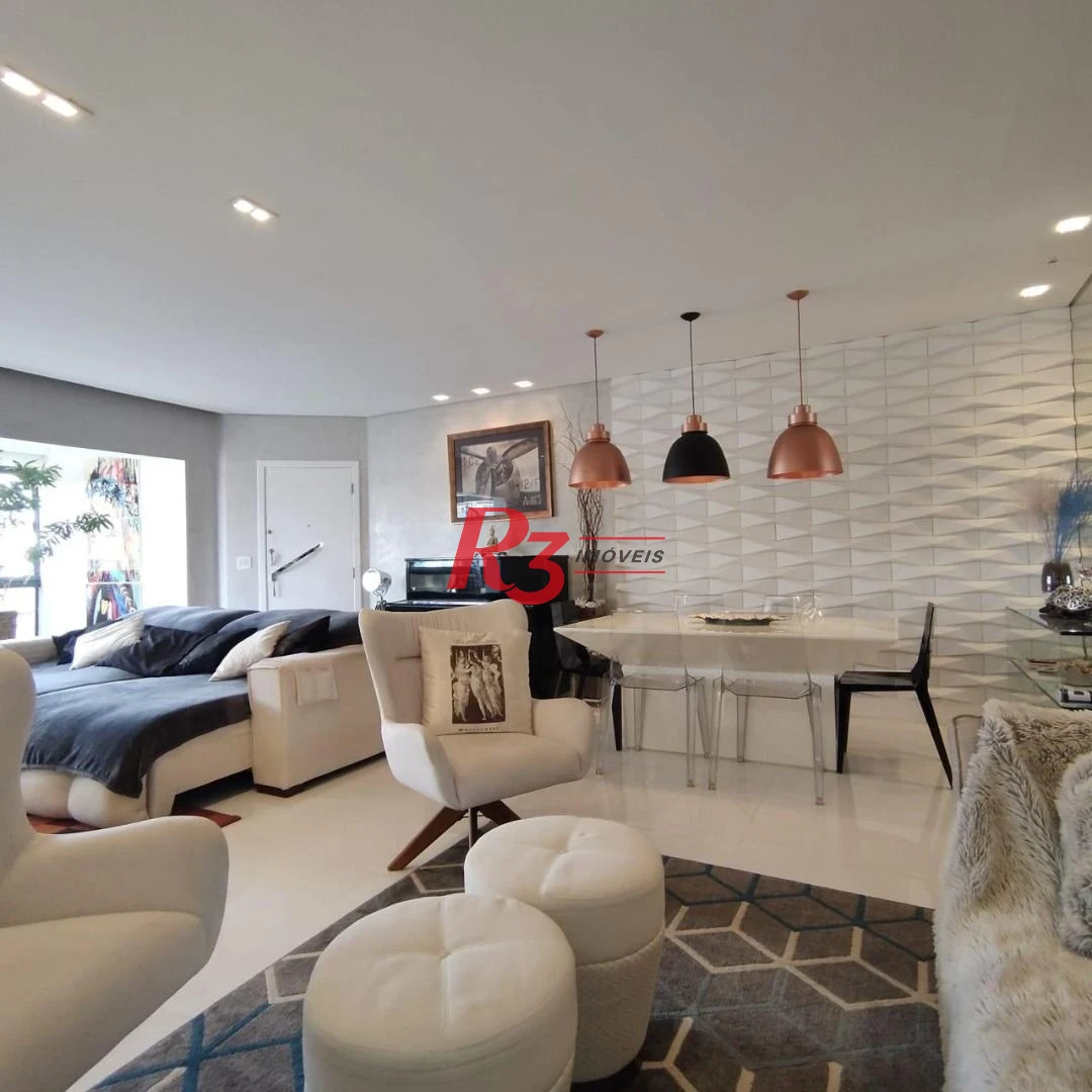 Apartamento com 3 dormitórios à venda, 170 m² por R$ 2.350.000,00 - Gonzaga - Santos/SP