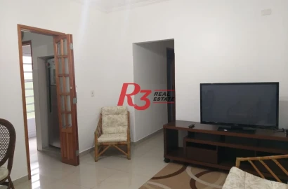 Apartamento com 2 dormitórios para alugar, 72 m² por R$ 3.500,00/mês - Boqueirão - Santos/SP