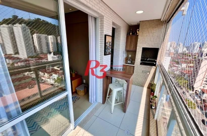 Apartamento à venda, 85 m² por R$ 925.000,00 - Marapé - Santos/SP