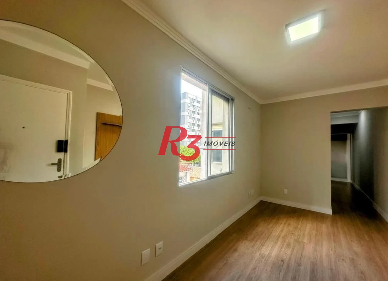 Apartamento com 1 dormitório à venda, 56 m² por R$ 439.000,00 - Boqueirão - Santos/SP