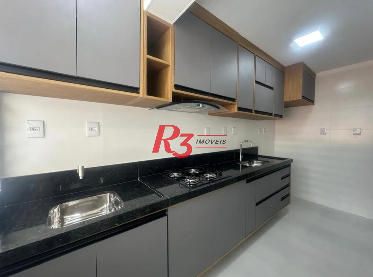 Apartamento com 1 dormitório à venda, 56 m² por R$ 439.000,00 - Boqueirão - Santos/SP