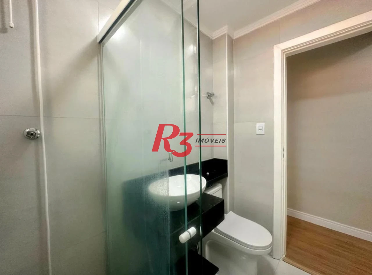 Apartamento com 1 dormitório à venda, 56 m² por R$ 439.000,00 - Boqueirão - Santos/SP