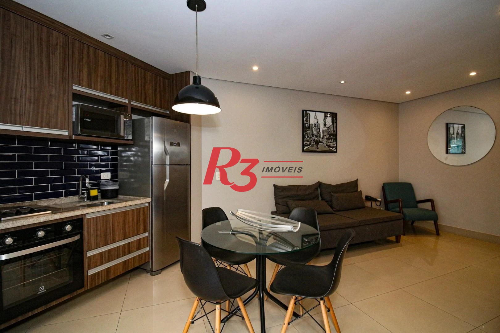Apartamento com 1 dormitório à venda, 63 m² por R$ 766.000,00 - Pompéia - Santos/SP