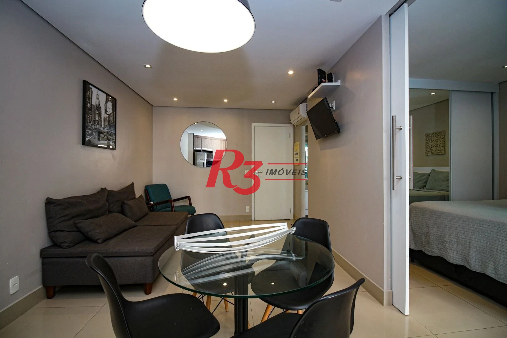 Apartamento com 1 dormitório à venda, 63 m² por R$ 766.000,00 - Pompéia - Santos/SP