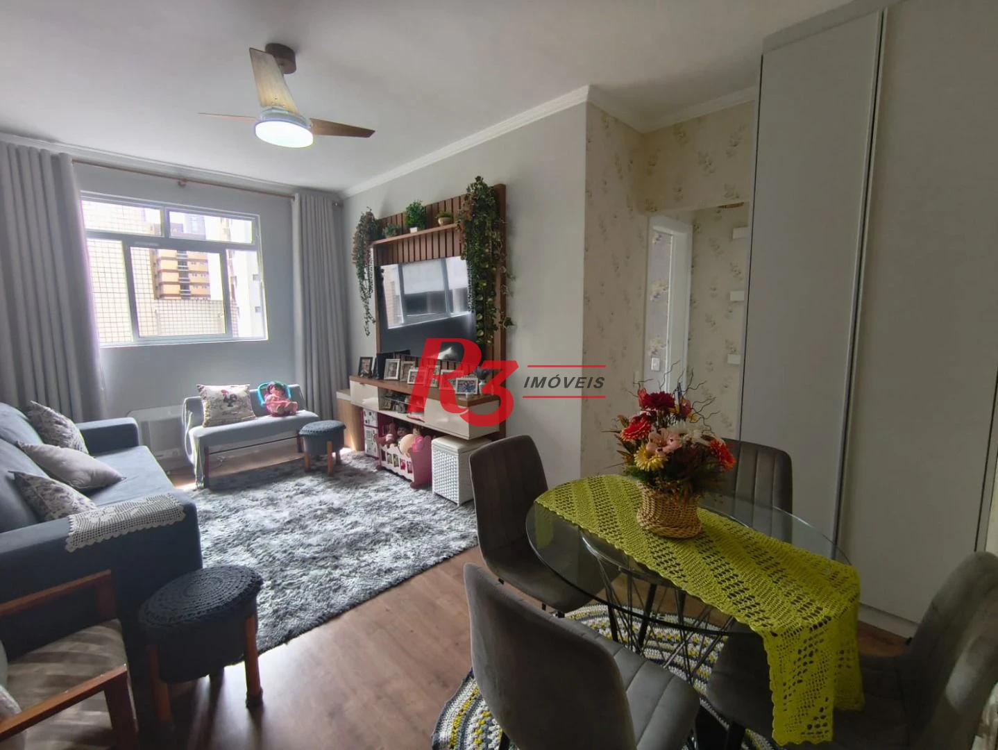 Apartamento com 1 dormitório à venda, 56 m² por R$ 500.000,00 - Gonzaga - Santos/SP
