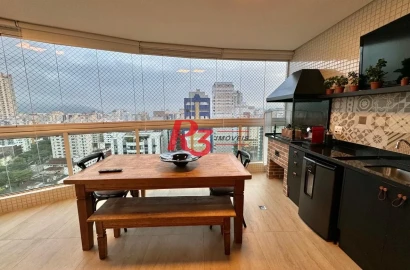 Apartamento à venda, 124 m² por R$ 2.150.000,00 - Boqueirão - Santos/SP
