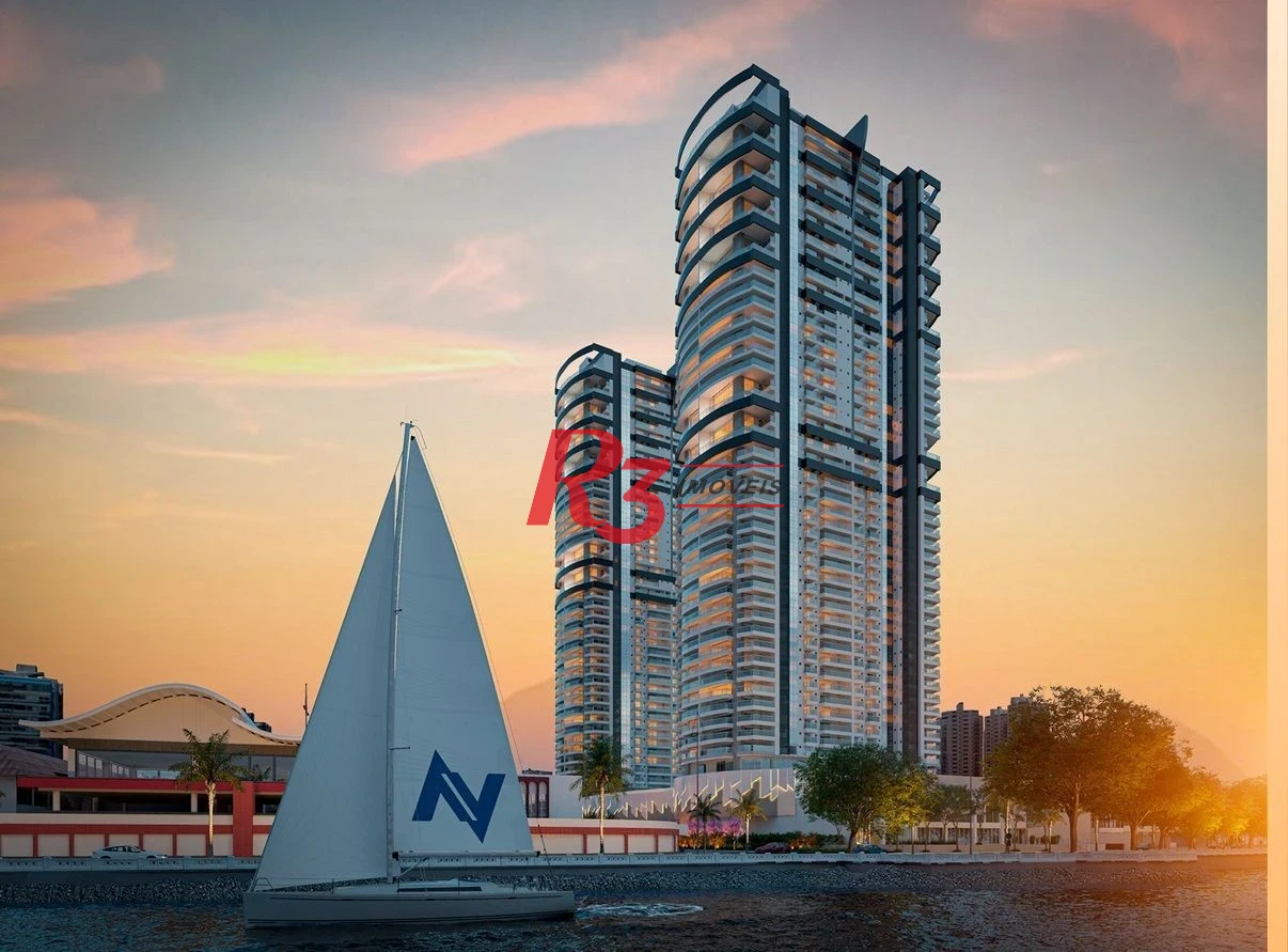 Apartamento com 3 dormitórios à venda, 227 m² por R$ 6.100.000,00 - Ponta da Praia - Santos/SP
