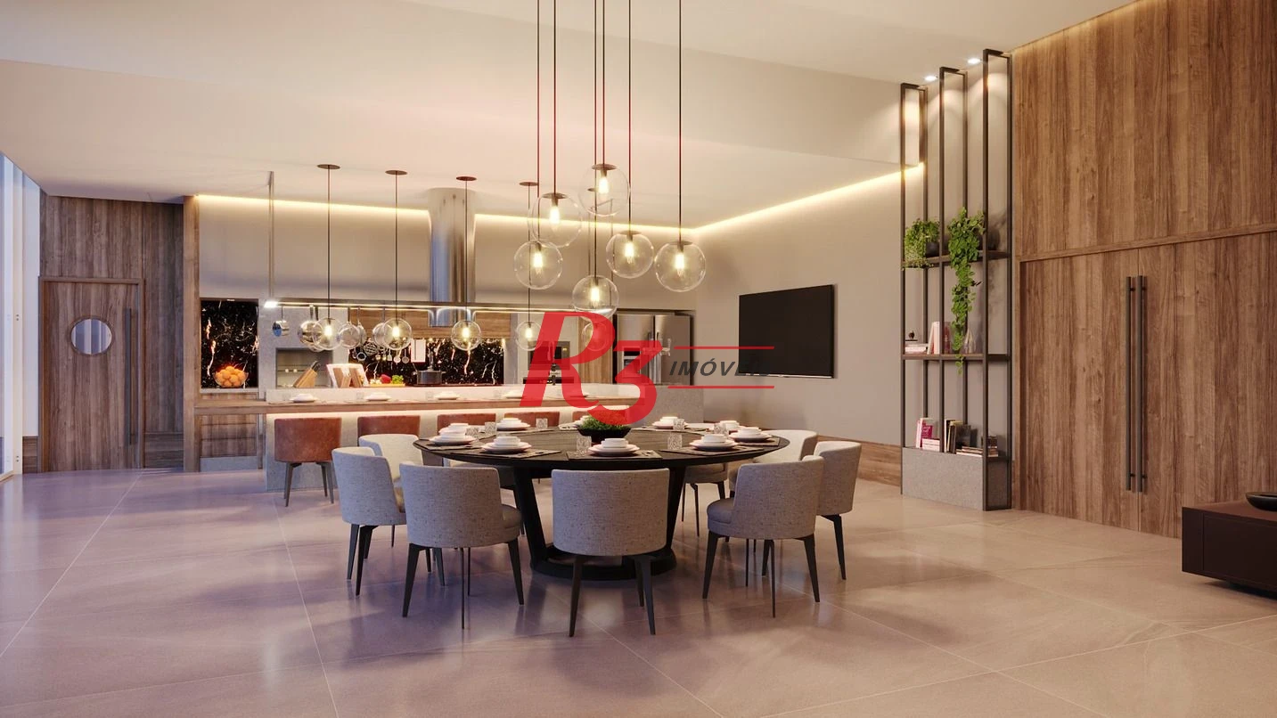 Apartamento com 3 dormitórios à venda, 227 m² por R$ 6.100.000,00 - Ponta da Praia - Santos/SP