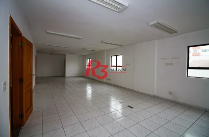 Sala para alugar, 90 m² por R$ 4.500,02/mês - Vila Mathias - Santos/SP