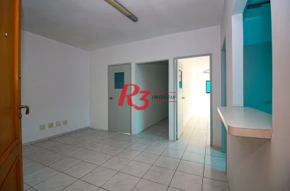 Sala para alugar, 115 m² por R$ 4.500,02/mês - Vila Mathias - Santos/SP