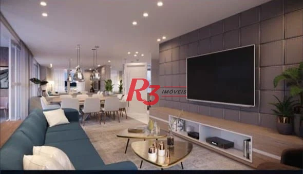 Apartamento com 3 dormitórios à venda, 227 m² por R$ 4.300.000,00 - Ponta da Praia - Santos/SP