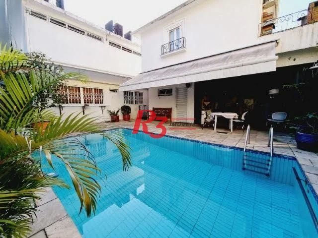 Casa com 5 dormitórios, 314 m² - venda por R$ 3.000.000,00 ou aluguel por R$ 16.000,00/mês - Boqueirão - Santos/SP