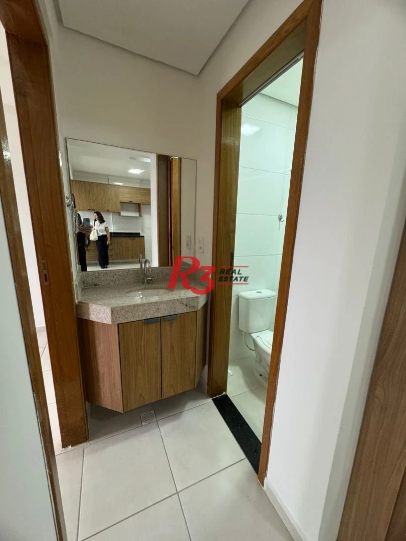 Apartamento com 2 dormitórios para alugar, 52 m² por R$ 3.500,00/mês - Macuco - Santos/SP