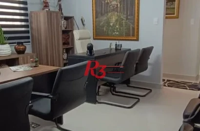 Sala à venda, 62 m² por R$ 375.000,00 - Ponta da Praia - Santos/SP